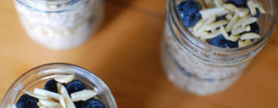 Blueberry Overnight Oats - Fresh Face Skin