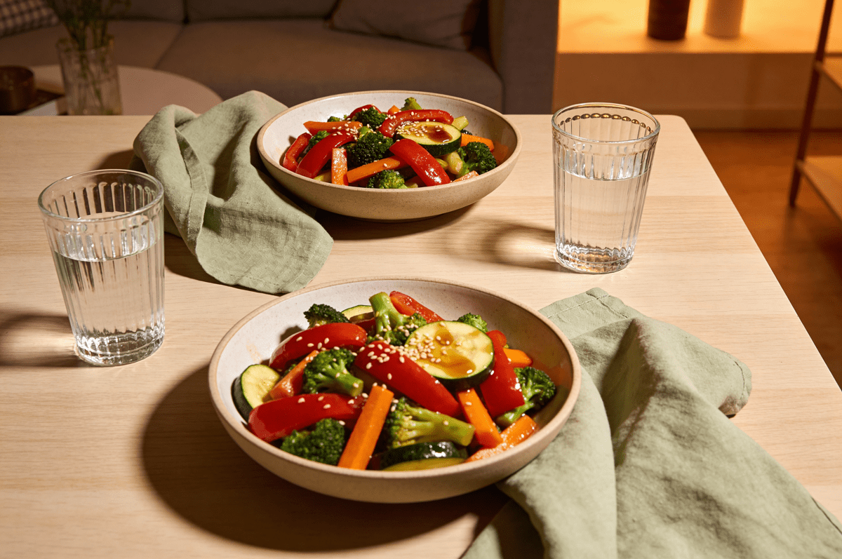 Rainbow Veggie Stir-Fry - Fresh Face Skin