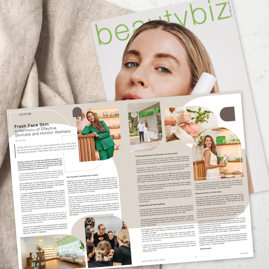 Amelia Goff Beauty Biz feature Oct 2024