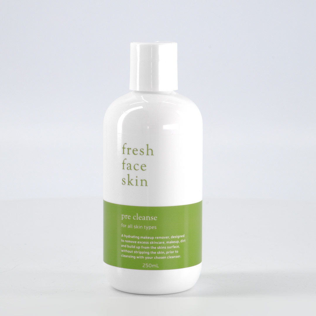 Pre Cleanse remove excess product, oil, dirt and bacteria from the skins surface